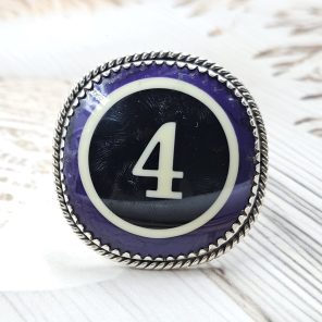 Pool Ball 4 925 Silver Ring (REXT20-177)
