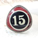 Pool Ball 15 925 Silver Ring (REXT20-169)