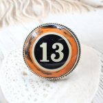 Pool Ball 13 925 Silver Ring (REXT20-167)
