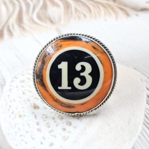 Pool Ball 13 925 Silver Ring (REXT20-167)