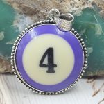 Pool Ball 4 925 Silver Pendant (REXT28-250)