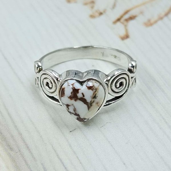 Wild Horse Jasper 925 Silver Ring (REXT1-27)