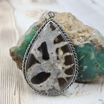 Septarian 2.5" 925 Silver XL Pendant (RS15-243)