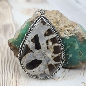 Septarian 2.5" 925 Silver XL Pendant (RS15-243)