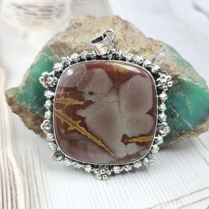 Noorena Jasper 2" 925 Silver XL Pendant (RS15-251)