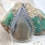 Montana Agate 2.5" 925 Silver XL Pendant (RS15-264)
