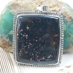Bloodstone 2" 925 Silver XL Pendant (RS15-247)