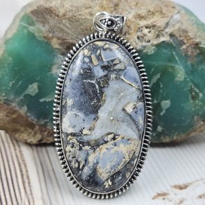 Maligano Jasper 2.25" 925 Silver XL Pendant (RS15-260)