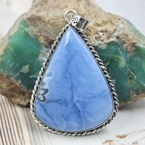 Blue Opal 2.25" 925 Silver XL Pendant (RS15-231)