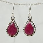 Ruby 925 Sterling Silver Earrings (REXT63-39)
