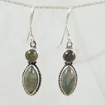 Labradorite 925 Sterling Silver Earrings (REXT63-51)