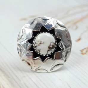 Wild Horse Jasper 925 Sterling Silver Shadow Box Ring (RS3-63)