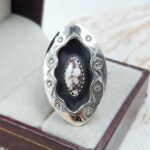 Wild Horse Jasper 925 Sterling Silver Shadow Box Ring (RS3-67)