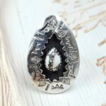 Wild Horse Jasper 925 Sterling Silver Shadow Box Ring (RS3-70)