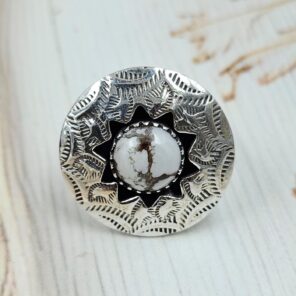 Wild Horse Jasper 925 Sterling Silver Shadow Box Ring (RS3-71)