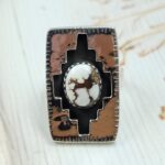 Wild Horse Jasper 925 Sterling Silver Shadow Box Ring (RS3-83)