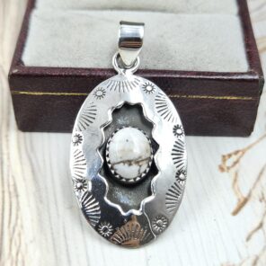 Wild Horse Jasper 925 Sterling Silver Shadow Box Pendant (RS3-100)