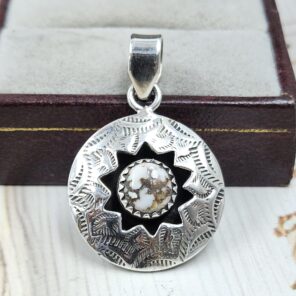 Wild Horse Jasper 925 Sterling Silver Shadow Box Pendant (RS3-129)