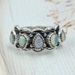 Ethiopian Opal 925 Sterling Silver Ring (REXT78-32)