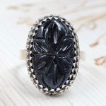 Labradorite Carving Size US 7 925 Silver Ring (REXT54-119)