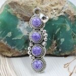 Charoite 925 Sterling Silver Pendant (REXT86-153)