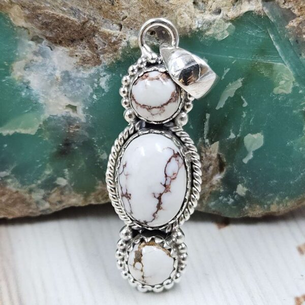 Wild Horse Jasper 925 Sterling Silver Pendant (REXT79-125)