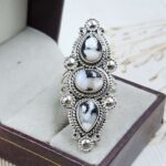 White Buffalo Turquoise 925 Sterling Silver Ring (REXT86-159)