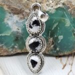 White Buffalo Turquoise 925 Sterling Silver Pendant (REXT79-120)