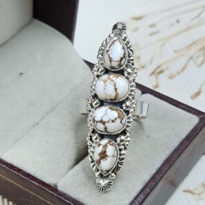 Wild Horse Jasper 925 Sterling Silver Ring (REXT86-126)