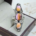 Pink Dahlia Turquoise 925 Sterling Silver Ring (REXT86-121)