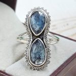 Teal Kyanite Size US 12 925 Sterling Silver Ring (RS102-93)