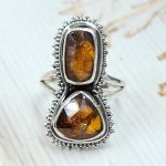 Orange Kyanite Size US 6 925 Sterling Silver Ring (RS102-101)