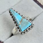 Cotton Candy Turquoise Size US 7 925 Sterling Silver Ring (REXT89-77)