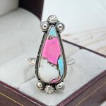 Cotton Candy Turquoise Size US 10 925 Sterling Silver Ring (REXT89-118)