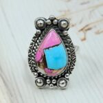 Cotton Candy Turquoise Size US 7 925 Sterling Silver Ring (REXT89-80