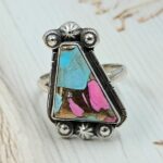 Cotton Candy Turquoise Size US 9 925 Sterling Silver Ring (REXT89-104)