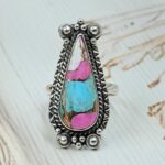 Cotton Candy Turquoise Size US 9 925 Sterling Silver Ring (REXT89-108)