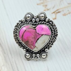 Cotton Candy Turquoise Size US 6 925 Sterling Silver Ring (REXT89-75)