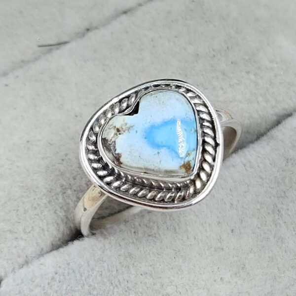Golden Hills Turquoise Size US 7 925 Silver Ring (RS60-62) - Image 2