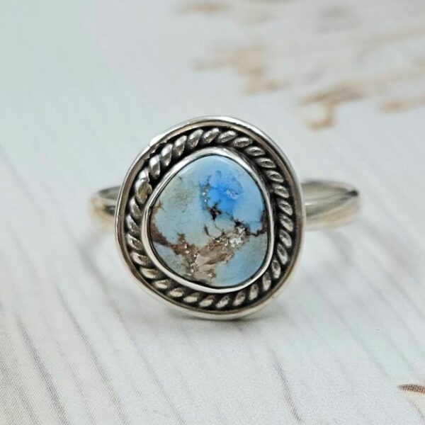 Golden Hills Turquoise Size US 6 925 Silver Ring (RS60-66)