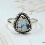 Golden Hills Turquoise Size US 9 925 Silver Ring (RS60-72)