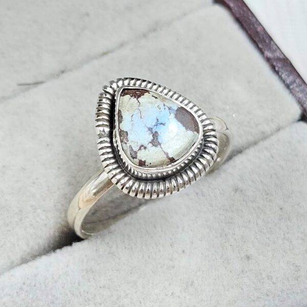 Golden Hills Turquoise Size US 9 925 Silver Ring (RS60-72) - Image 2