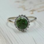 Sonoran Gold Turquoise Size US 9 925 Silver Ring (RS60-82)