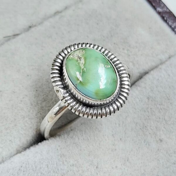 Sonoran Gold Turquoise Size US 6 925 Silver Ring (RS60-89) - Image 2