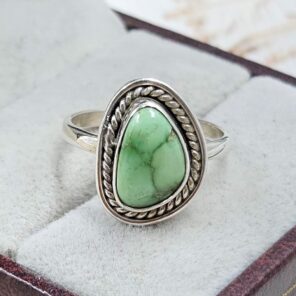 Sonoran Gold Turquoise Size US 6 925 Silver Ring (RS60-93)