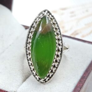 Indonesian Bandaid Agate Size US 8 925 Sterling Silver Ring (REXT89-147)
