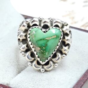 Sonoran Gold Turquoise Size US 6 925 Sterling Silver Ring (REXT89-165)