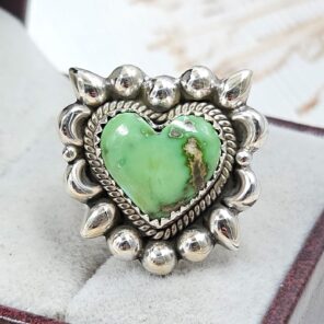Sonoran Gold Turquoise Size US 6 925 Sterling Silver Ring (REXT89-166)