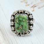 Sonoran Gold Turquoise Size US 7 925 Sterling Silver Ring (REXT89-170)