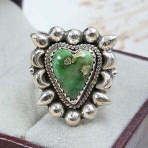 Sonoran Gold Turquoise Size US 7 925 Sterling Silver Ring (REXT89-171)